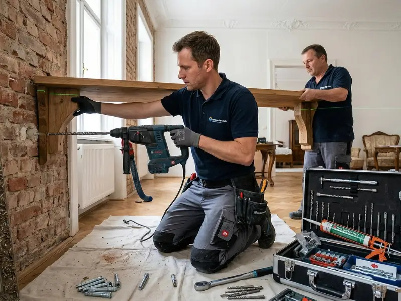 Wandmontage: Regale, Spiegel & Schränke Wandmontage: Regale, Spiegel & Schränke